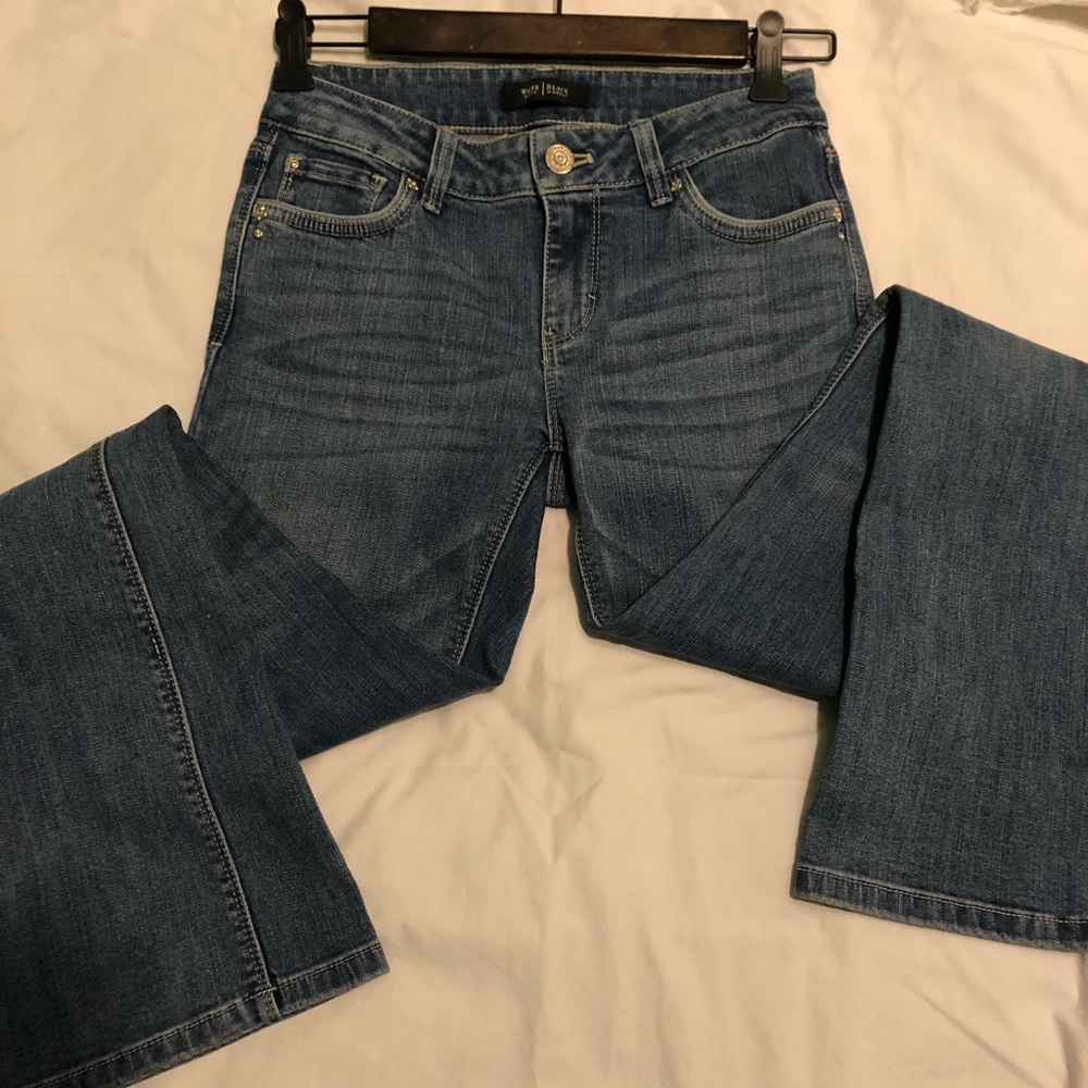 White House Black Market Skinny Flare Jeans (0S)